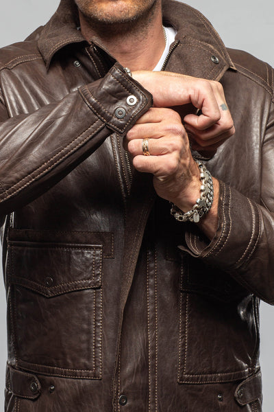 Emiliano Leather Jacket | Samples - Mens - Outerwear - Leather | Gimo's