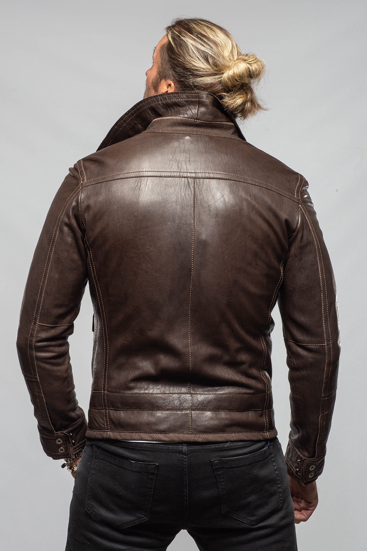 Emiliano Leather Jacket | Samples - Mens - Outerwear - Leather | Gimo's