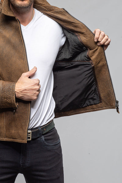 Filippo Nubuck Jacket | Samples - Mens - Outerwear - Leather | Gimo's