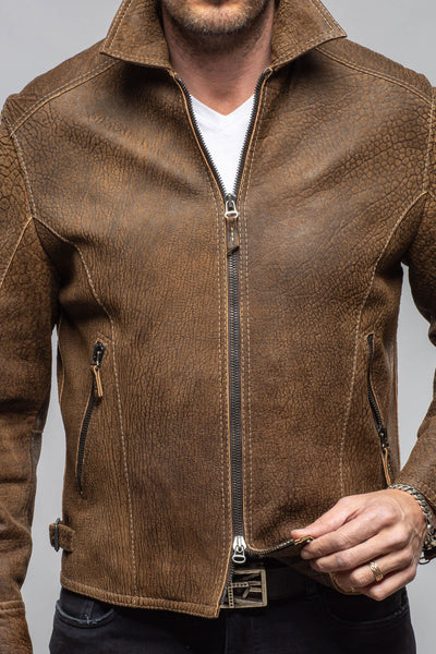 Filippo Nubuck Jacket | Samples - Mens - Outerwear - Leather | Gimo's