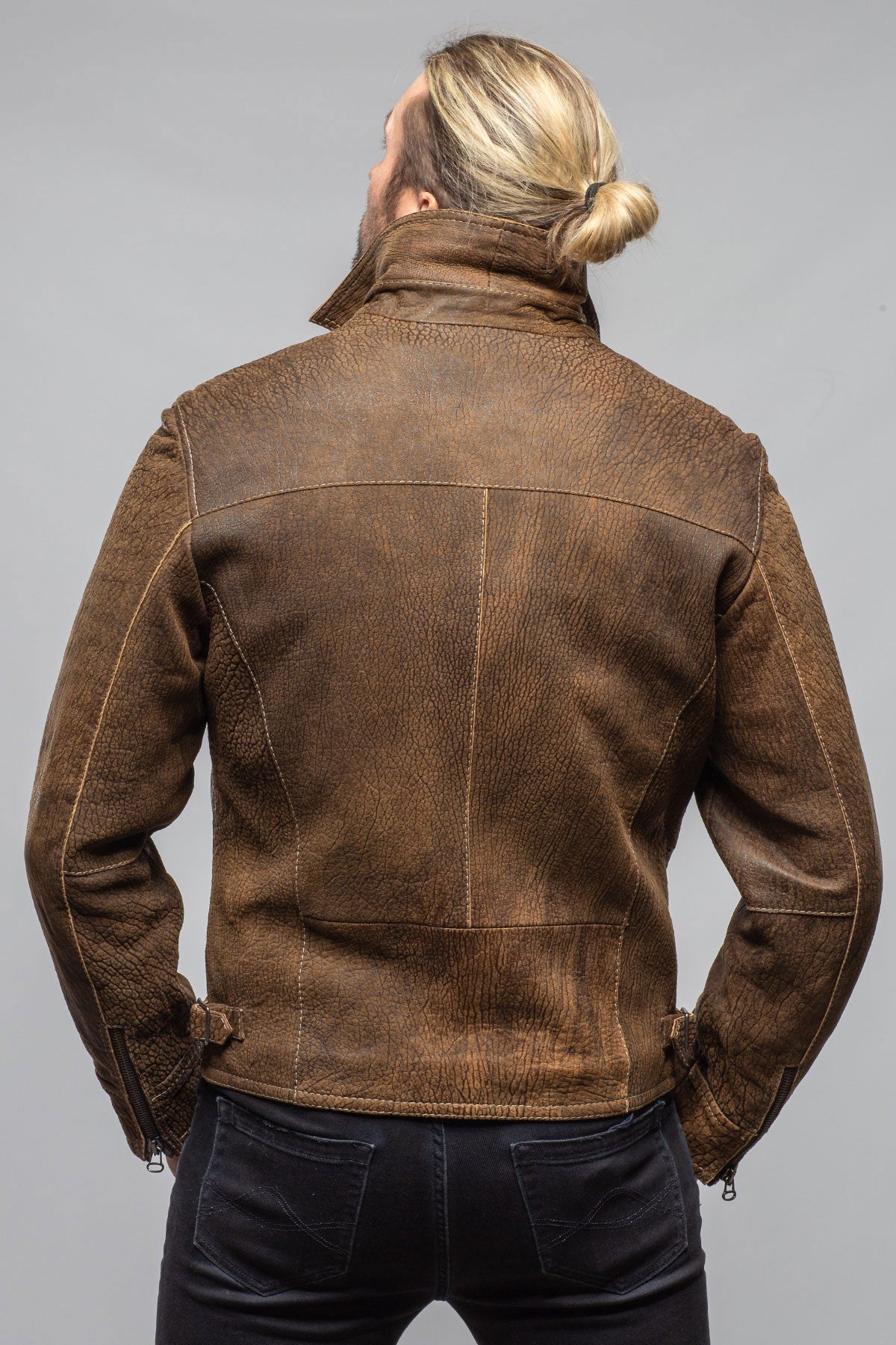 Filippo Nubuck Jacket | Samples - Mens - Outerwear - Leather | Gimo's