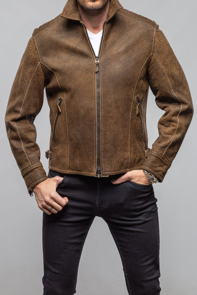 Filippo Nubuck Jacket | Samples - Mens - Outerwear - Leather | Gimo's