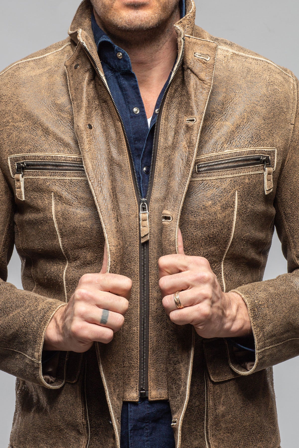 Gerard Vintage Jacket | Samples - Mens - Outerwear - Leather | Gimo's