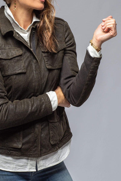 Gimo's | Guns & Roses Jacket in Vintage Olive | Ladies - Outerwear - Leather 