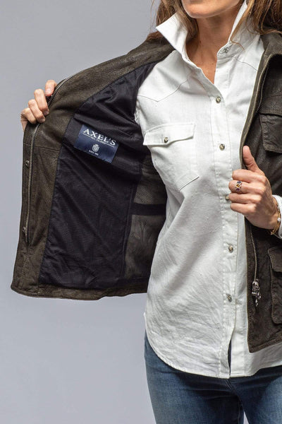 Gimo's | Guns & Roses Jacket in Vintage Olive | Ladies - Outerwear - Leather 