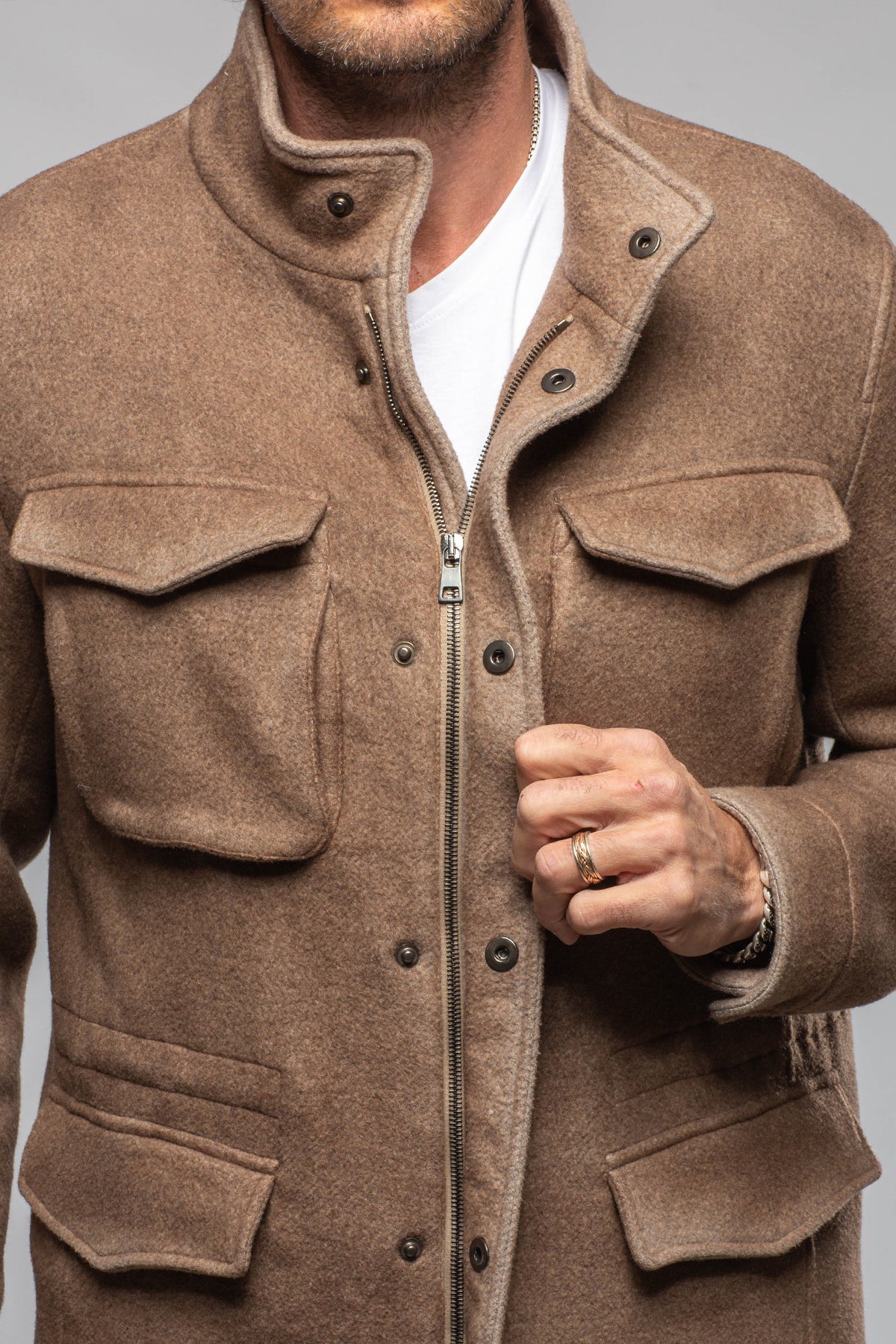 Gimo's Henne Wool Field Coat Samples - Mens - Outerwear - Cloth