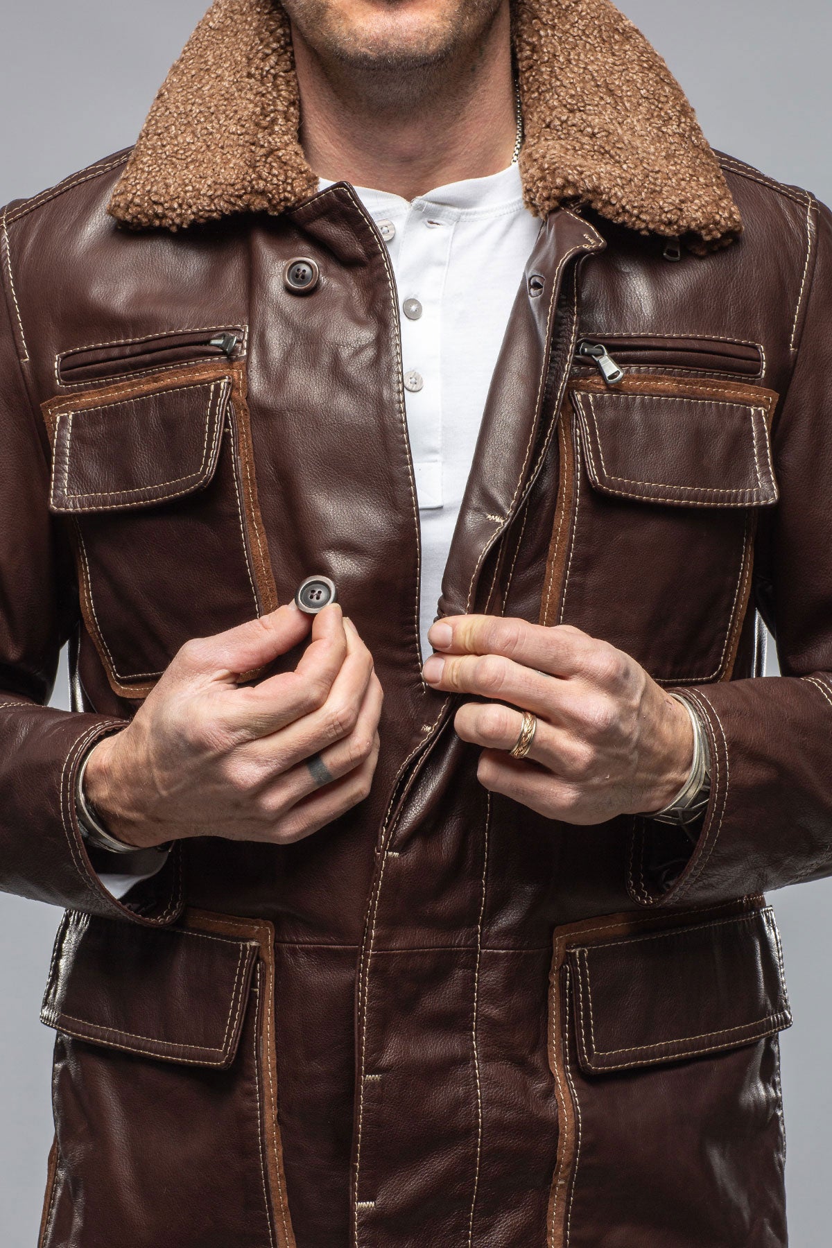 Gimo's Hillis Leather Jacket Samples - Mens - Outerwear - Leather