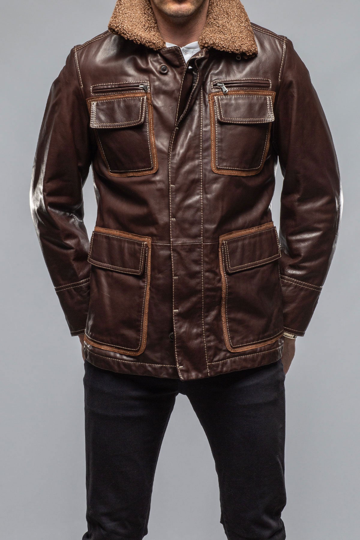 Gimo's Hillis Leather Jacket Samples - Mens - Outerwear - Leather