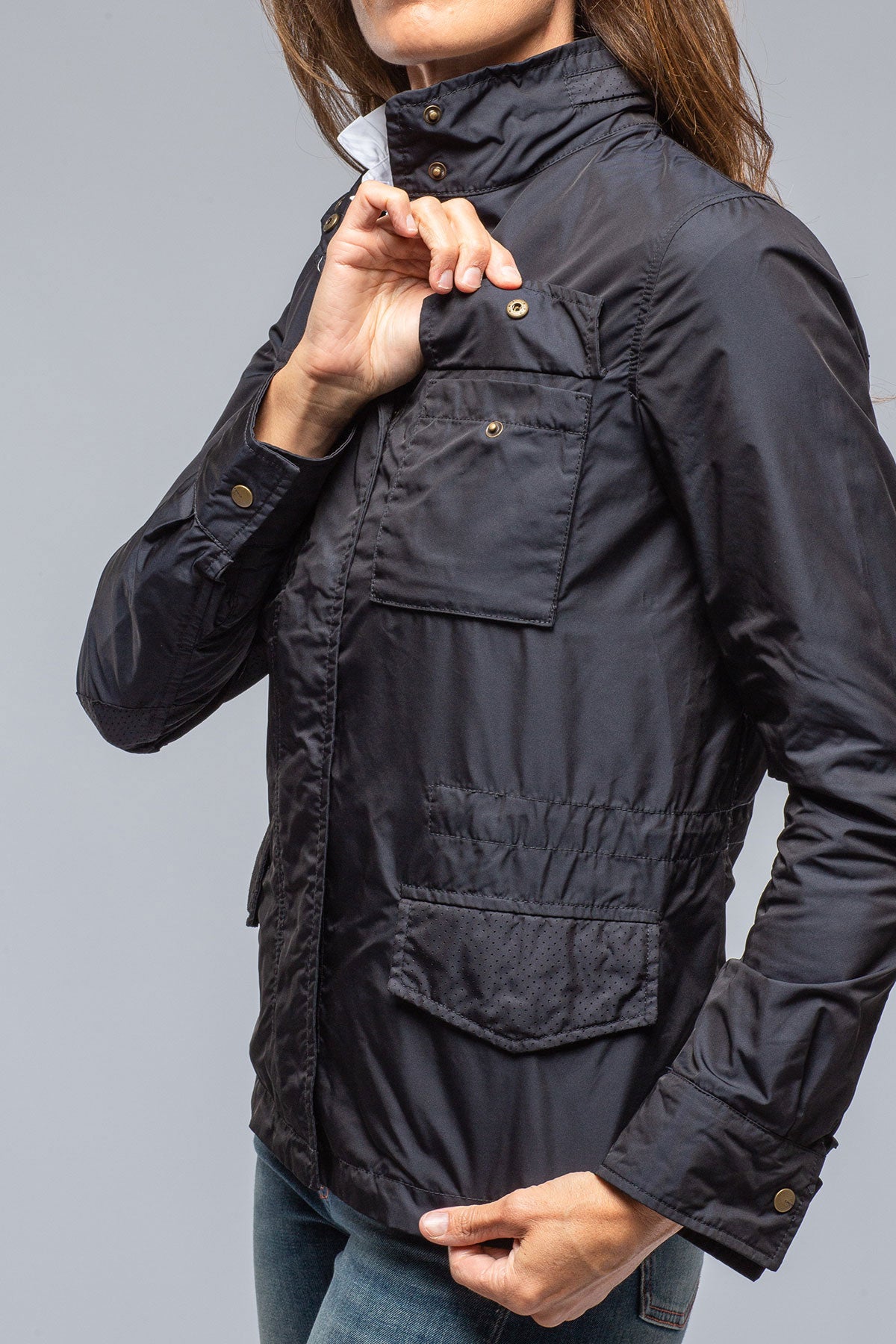 Gimo's Julie Lightweight Coat In Navy Warehouse - Ladies - Outerwear - Lightweight