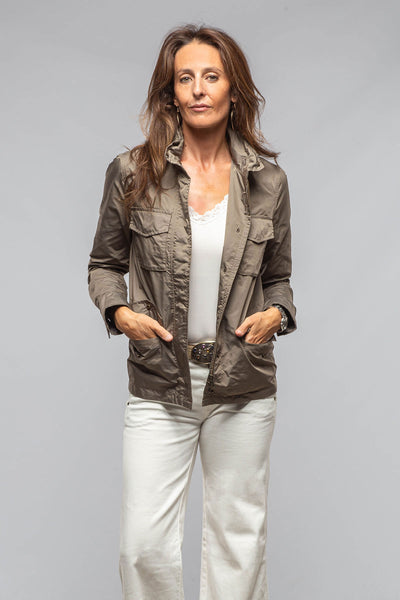 Gimo's Julie Lightweight Coat In Olive Warehouse - Ladies - Outerwear - Lightweight