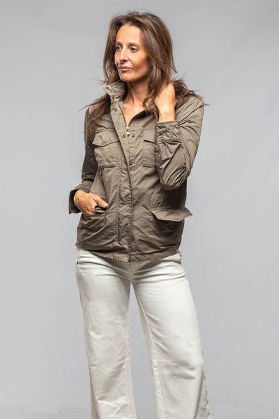 Gimo's Julie Lightweight Coat In Olive Warehouse - Ladies - Outerwear - Lightweight
