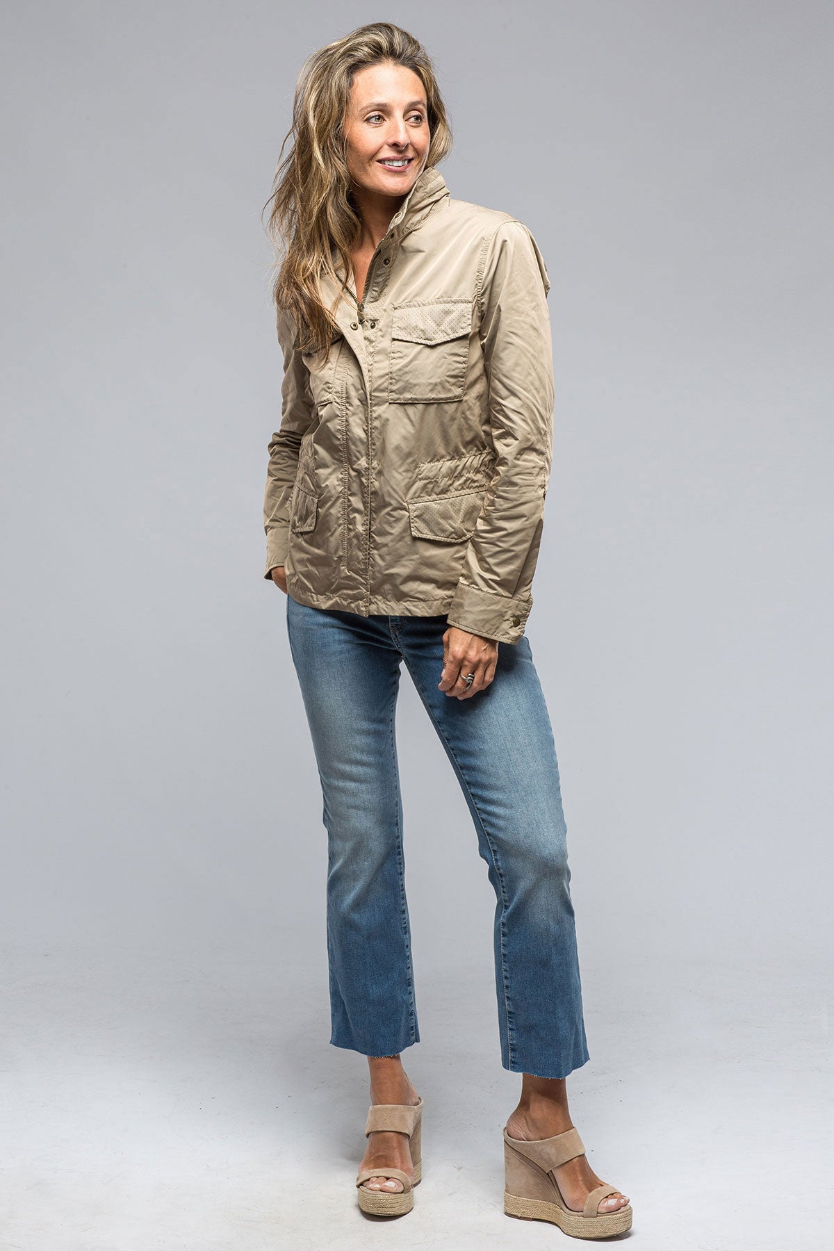 Gimo's Julie Lightweight Coat In Tan Warehouse - Ladies - Outerwear - Lightweight
