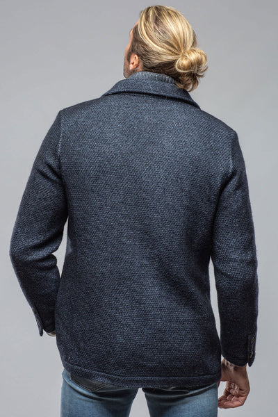Gimo's Juneau 3/4 Knit Coat In Navy Warehouse - Mens - Outerwear - Cloth