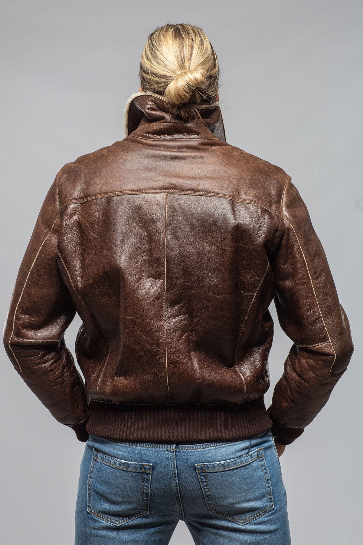 Gimo's Keller Vintage Shearling Bomber Samples - Mens - Outerwear - Shearling