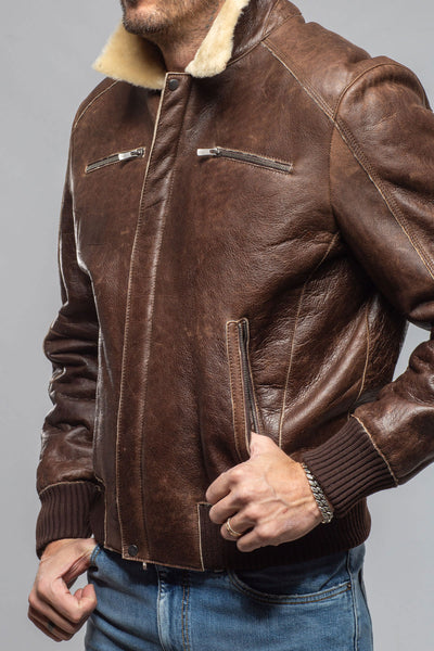 Gimo's Keller Vintage Shearling Bomber Samples - Mens - Outerwear - Shearling