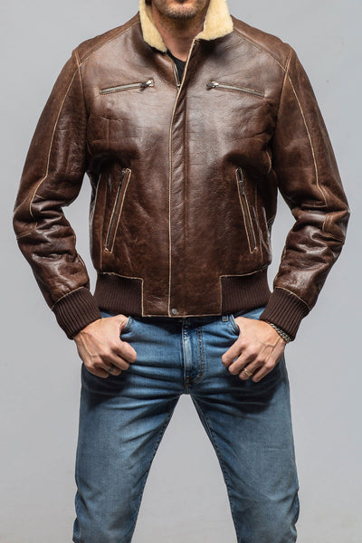 Gimo's Keller Vintage Shearling Bomber Samples - Mens - Outerwear - Shearling