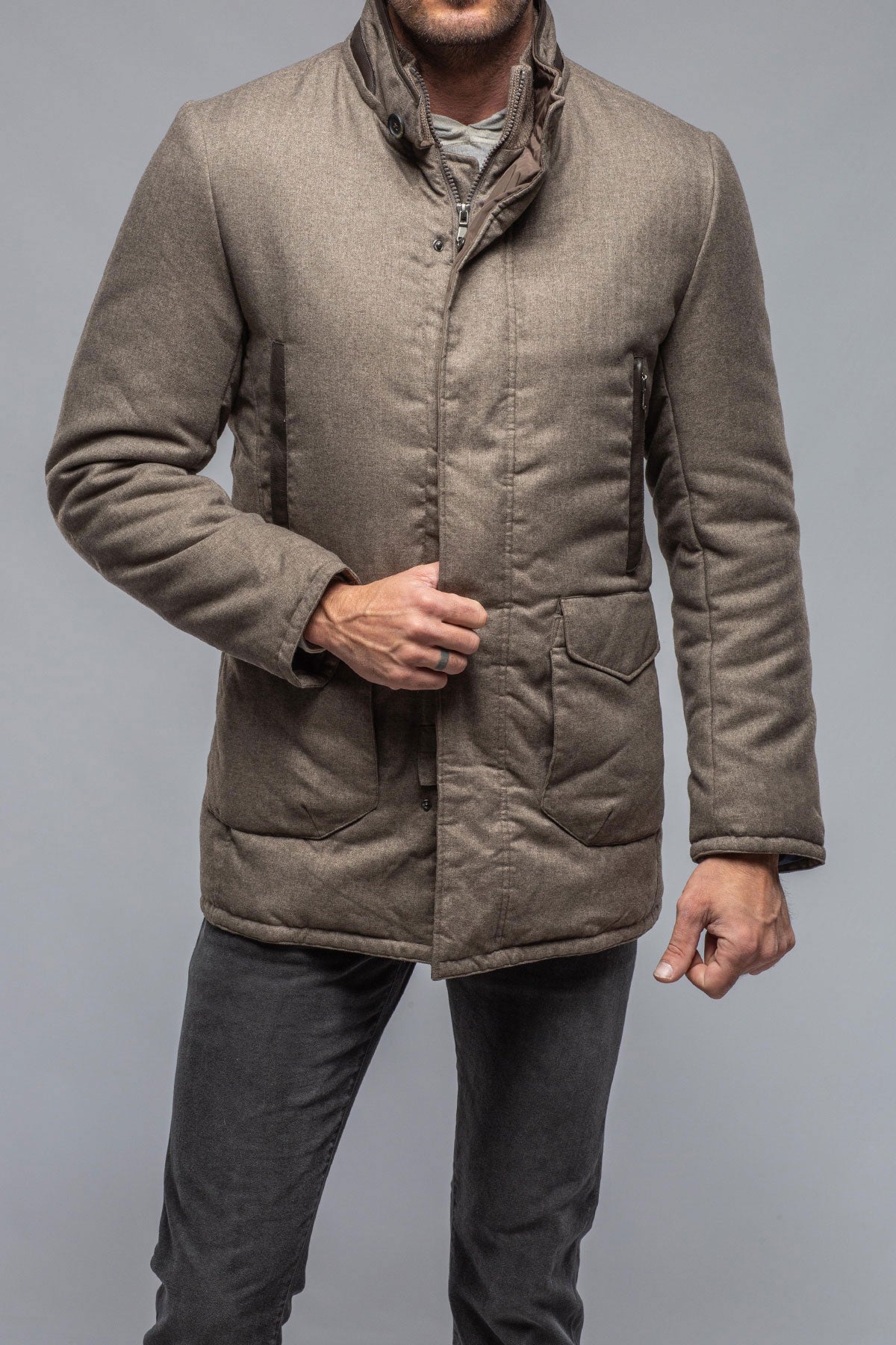 Gimo's Kipling Coat In Stone Warehouse - Mens - Outerwear - Cloth