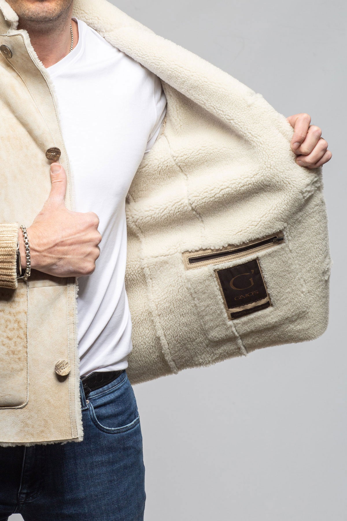 Gimo's Kreis Hybrid Shearling Samples - Mens - Outerwear - Shearling