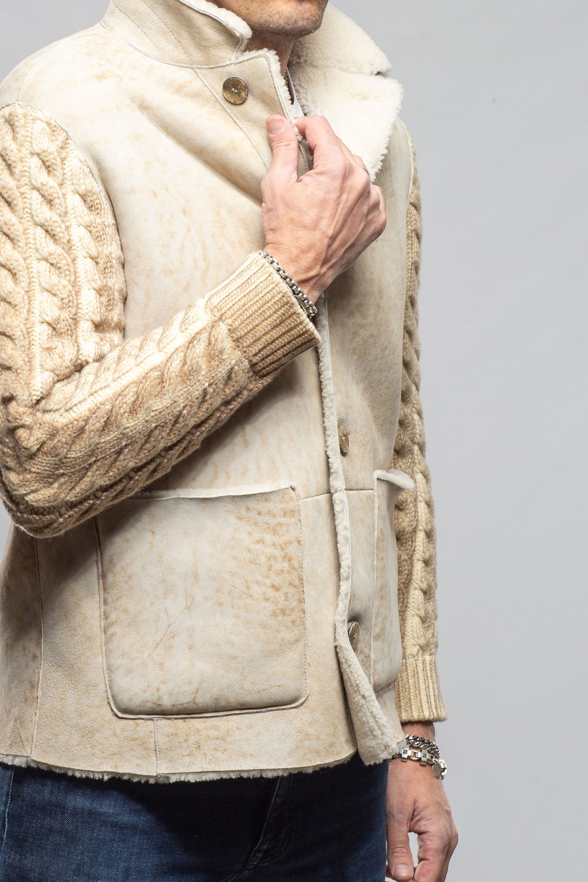 Gimo's Kreis Hybrid Shearling Samples - Mens - Outerwear - Shearling
