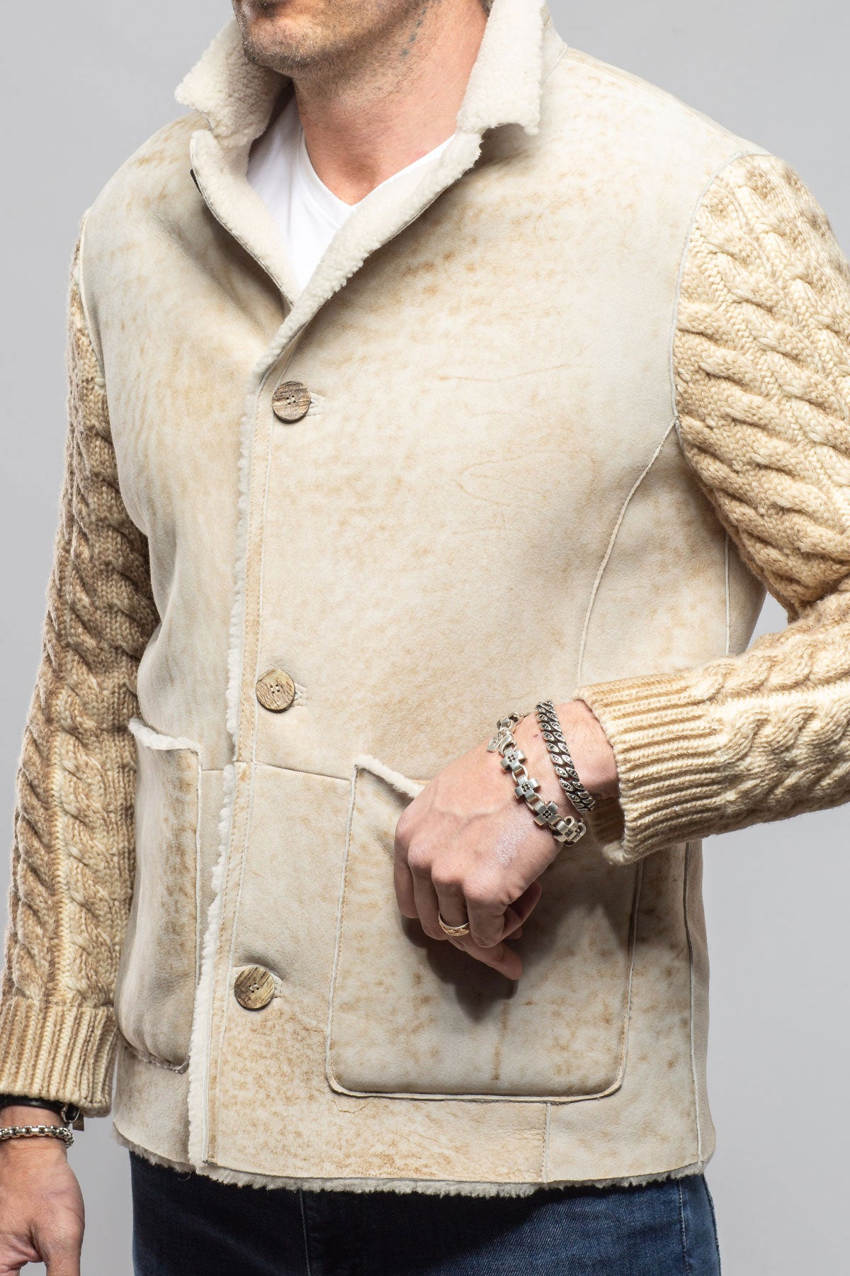 Gimo's Kreis Hybrid Shearling Samples - Mens - Outerwear - Shearling