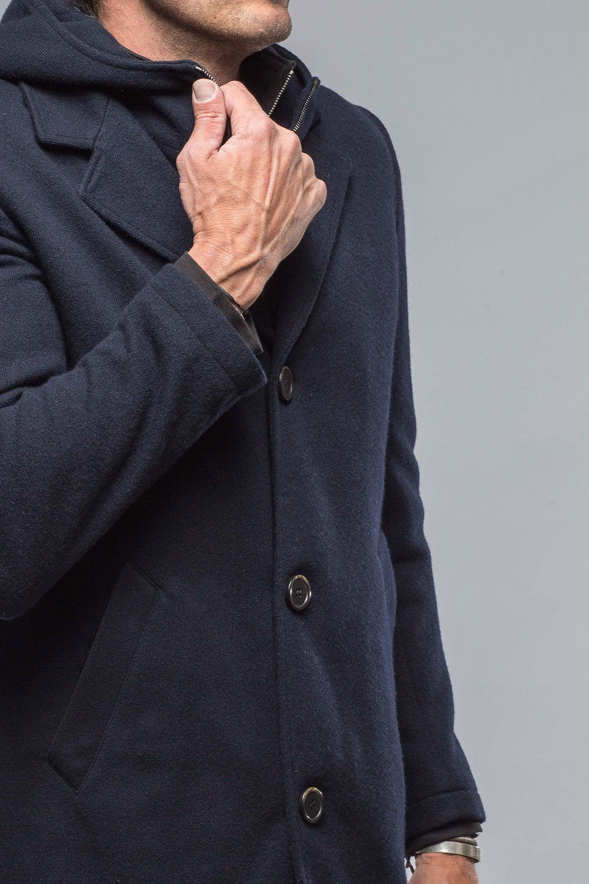 Gimo's Leon II Wool Jacket in Navy Mens - Outerwear - Cloth