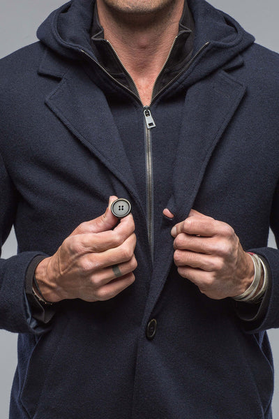 Gimo's Leon II Wool Jacket in Navy Mens - Outerwear - Cloth