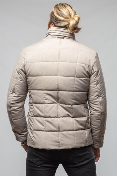 Gimo's Lexington Quilted Jacket In Grey Samples - Mens - Outerwear - Cloth