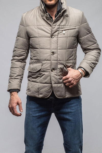 Gimo's Lexington Quilted Jacket In Stone Warehouse - Mens - Outerwear - Cloth