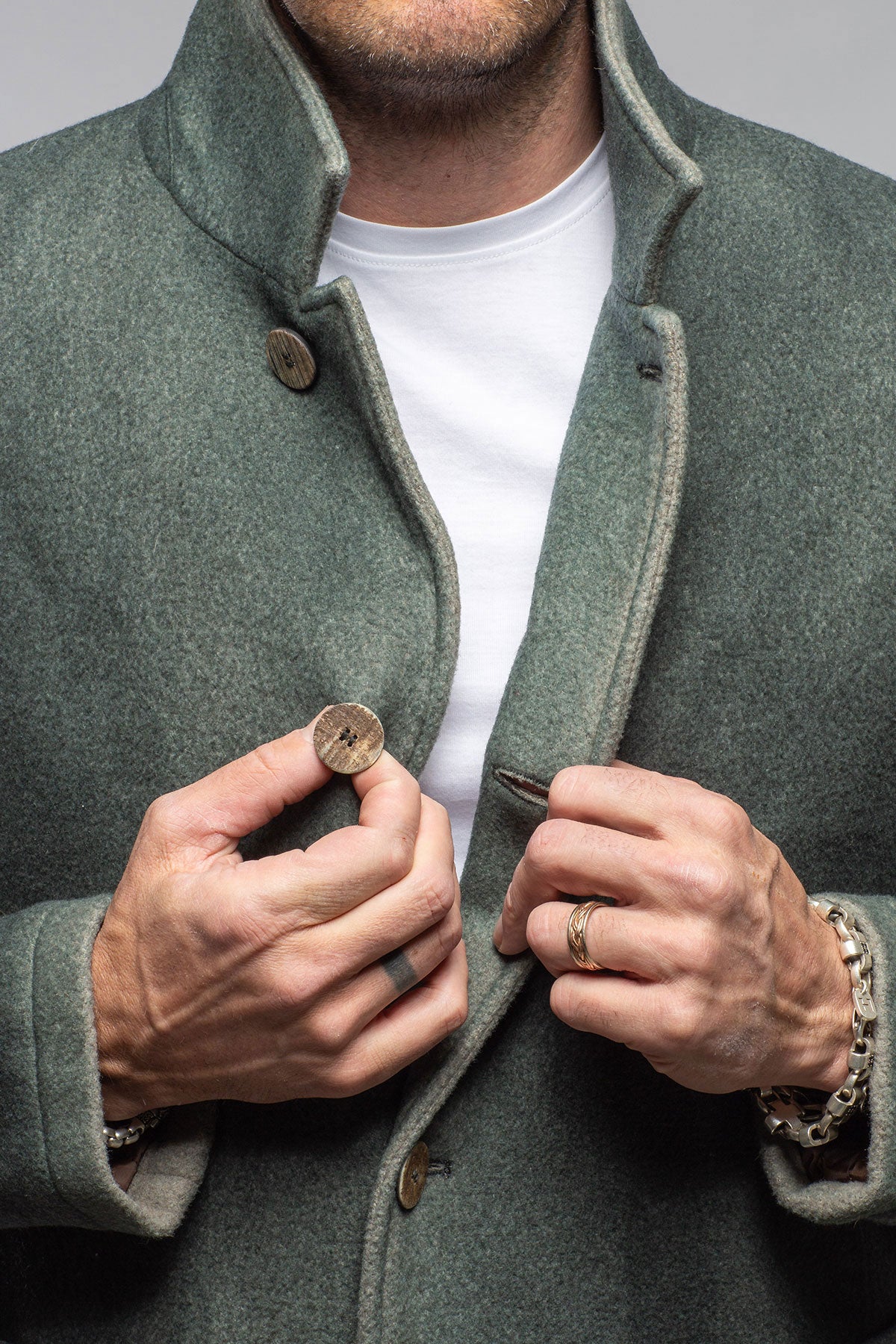 Gimo's Lucic Garment Dyed Coat Samples - Mens - Outerwear - Cloth