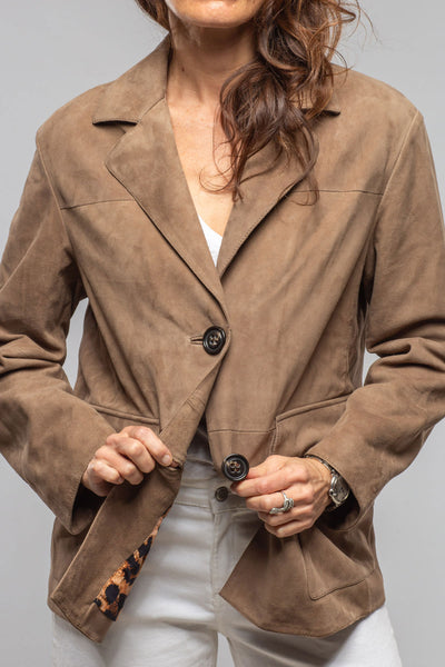 Luisa Suede Blazer | Samples - Ladies - Outerwear - Leather | Gimo's