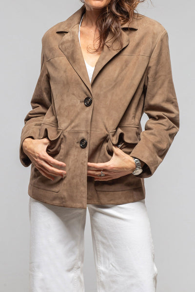 Luisa Suede Blazer | Samples - Ladies - Outerwear - Leather | Gimo's