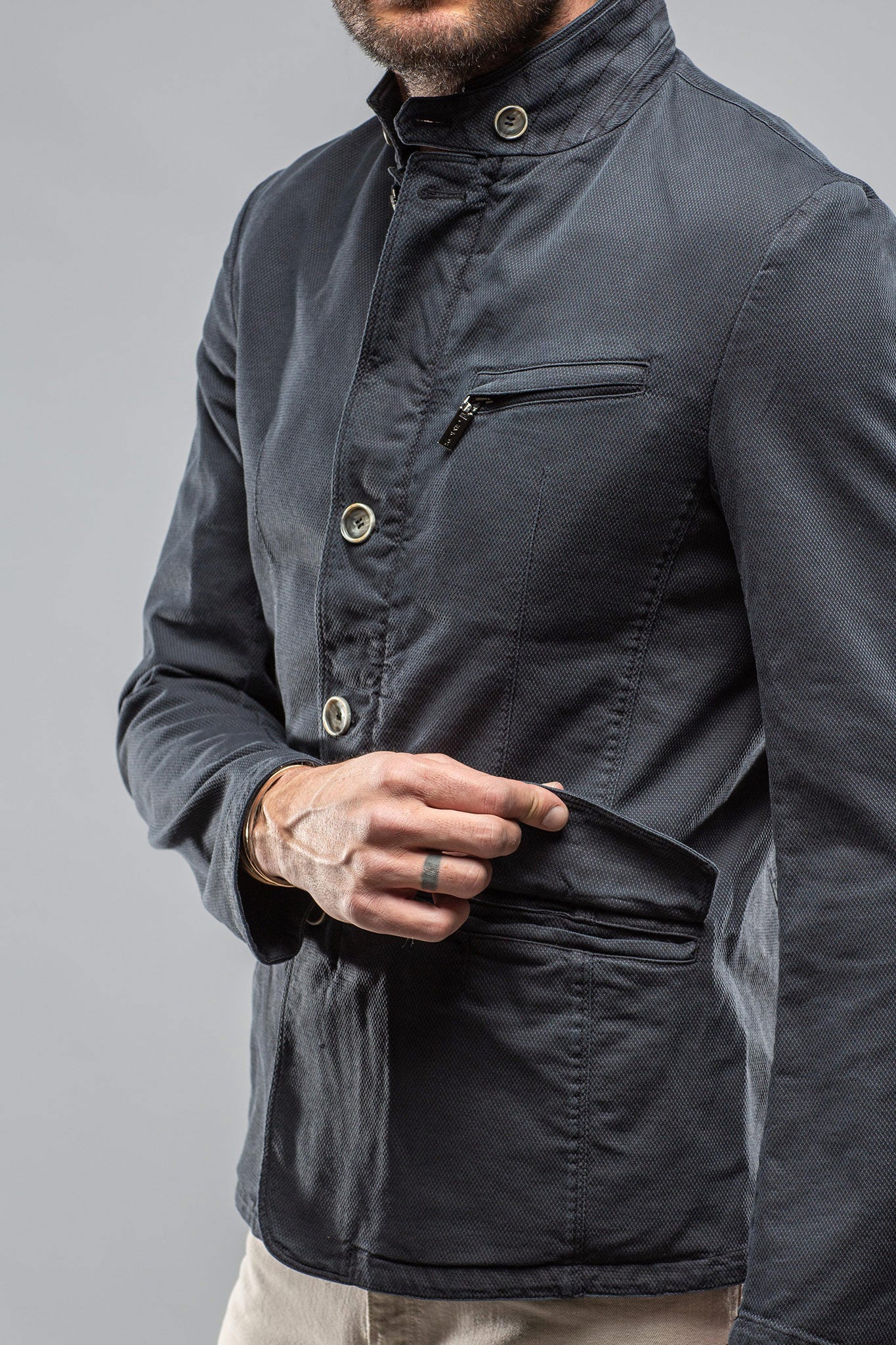 Lyndhurst Lightweight Jacket In Navy | Mens - Outerwear - Lightweight | Gimo's