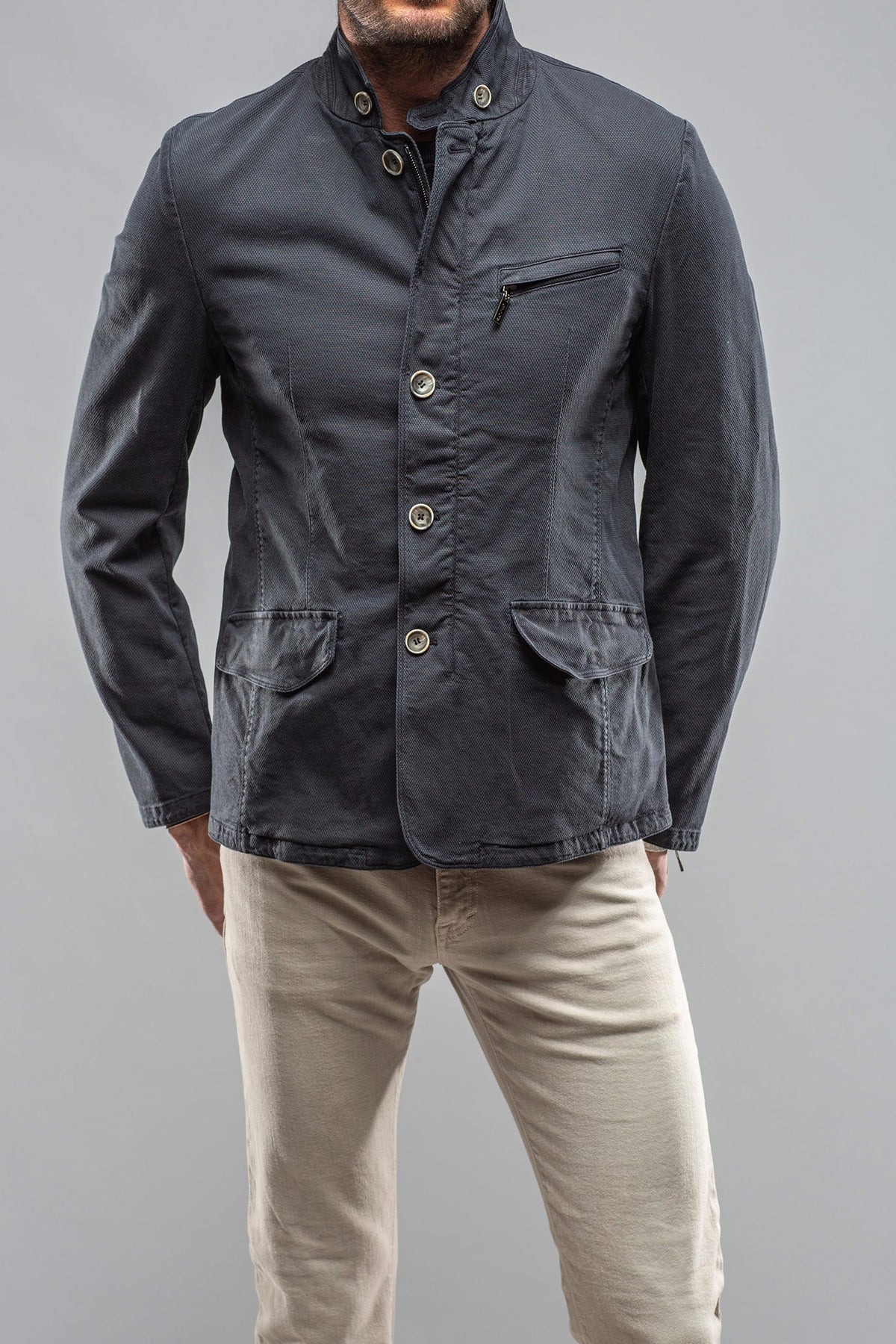 Gimo's Lyndhurst Lightweight Jacket In Navy Mens - Outerwear - Lightweight