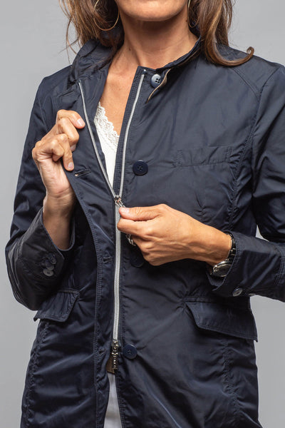 Gimo's Madison Travel Coat In Navy Warehouse - Ladies - Outerwear - Lightweight