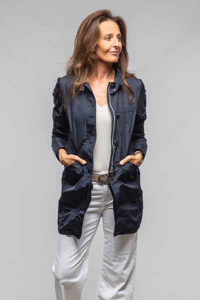 Gimo's Madison Travel Coat In Navy Warehouse - Ladies - Outerwear - Lightweight