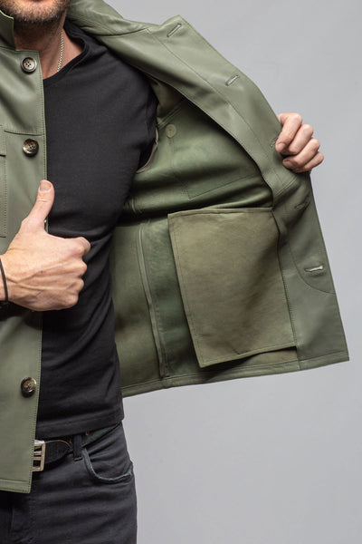 Gimo's Marco Nappa Shirt Jacket Samples - Mens - Outerwear - Leather
