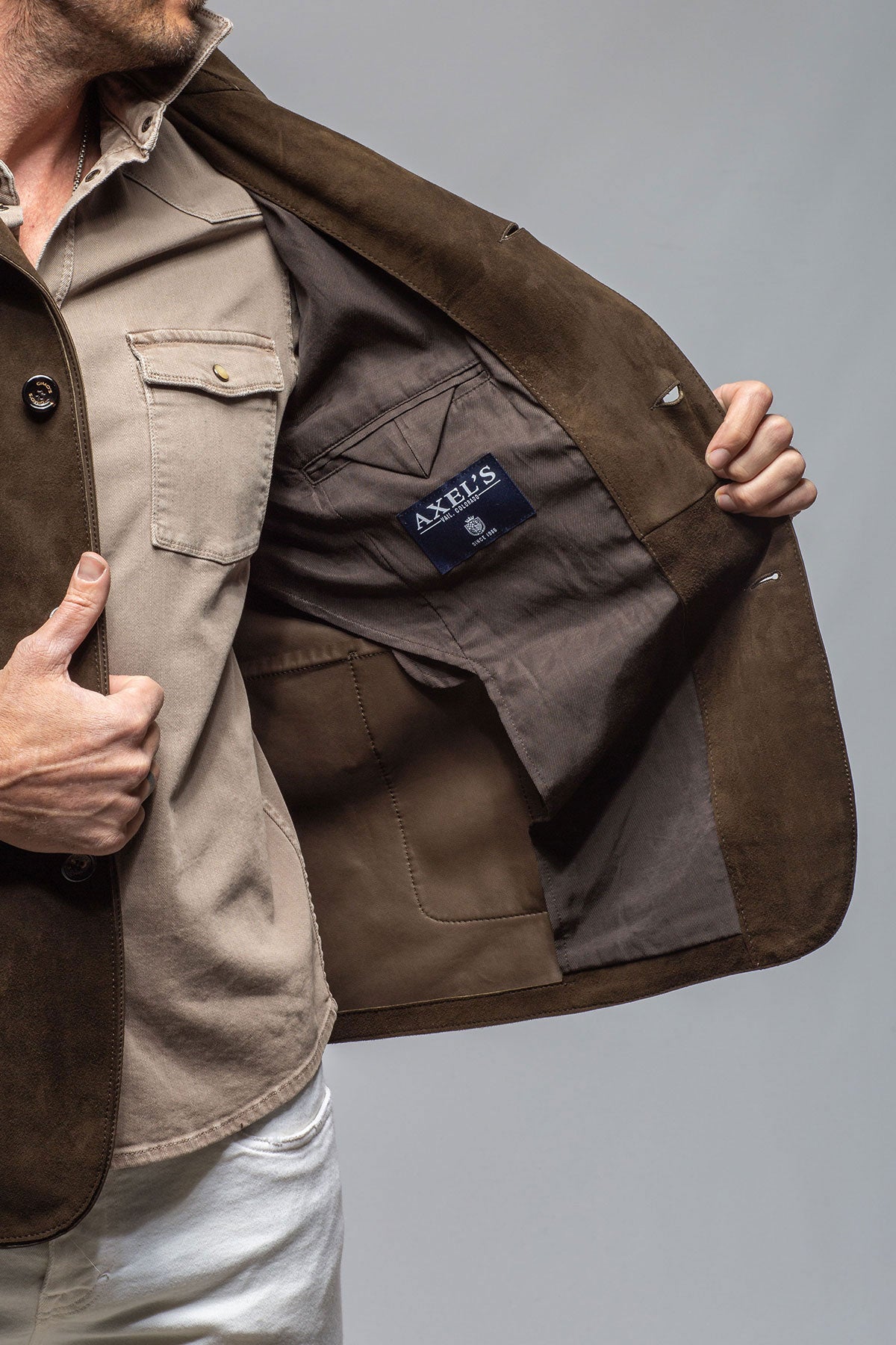 Gimo's Marley Hybrid Sport Coat In Brown Mens - Outerwear - Leather