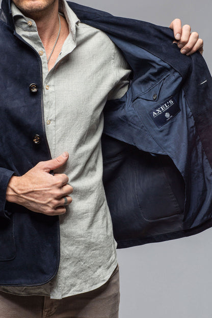 Gimo's Marley Hybrid Sport Coat In Navy Mens - Outerwear - Leather