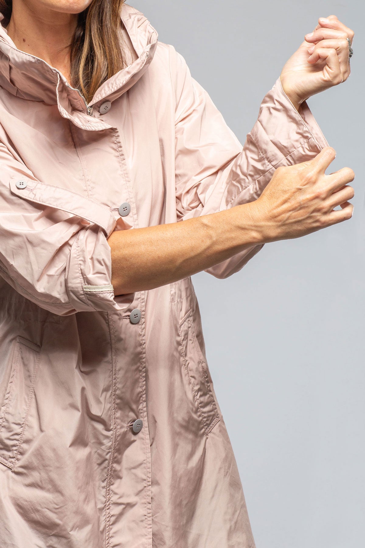 Gimo's Monica Rain Coat In Blush Warehouse - Ladies - Outerwear - Lightweight