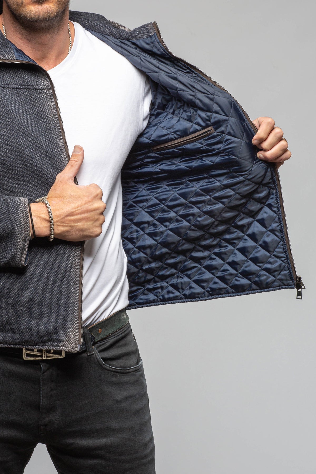 Gimo's Moro Wool-Alpaca Hooded Jacket Samples - Mens - Outerwear - Cloth