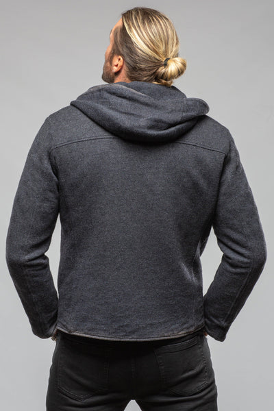 Gimo's Moro Wool-Alpaca Hooded Jacket Samples - Mens - Outerwear - Cloth