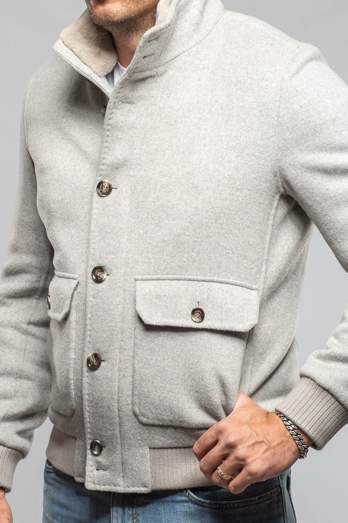 Gimo's Morton Knit Bomber Samples - Mens - Outerwear - Cloth