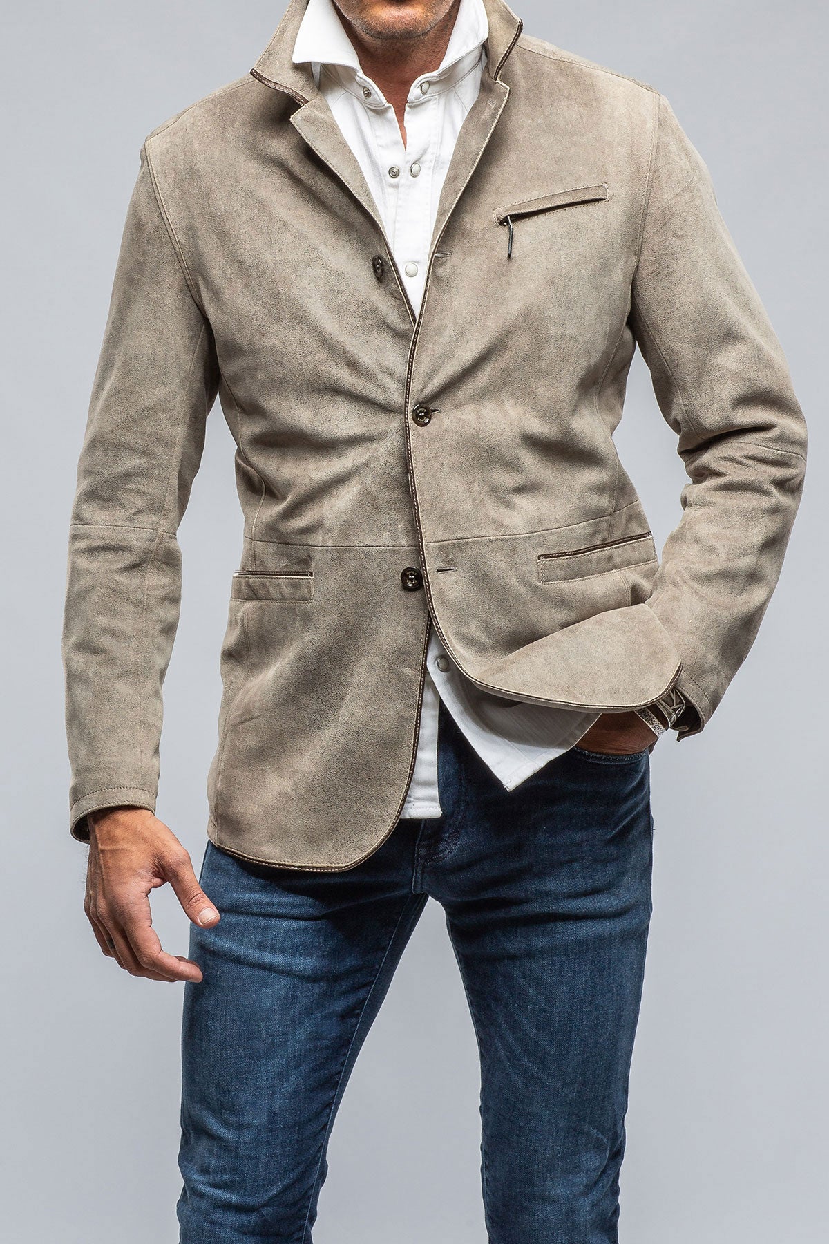 Gimo's Mulholland Suede Sport Jacket Mens - Outerwear - Leather