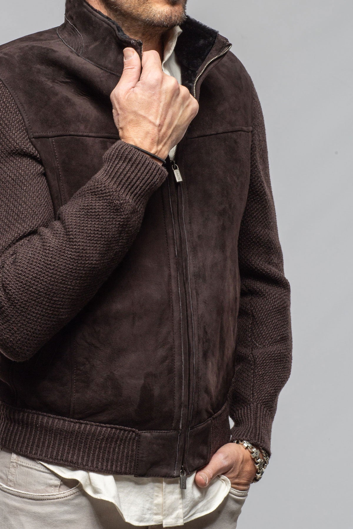 Gimo's Nixon Hybrid Shearling Samples - Mens - Outerwear - Shearling