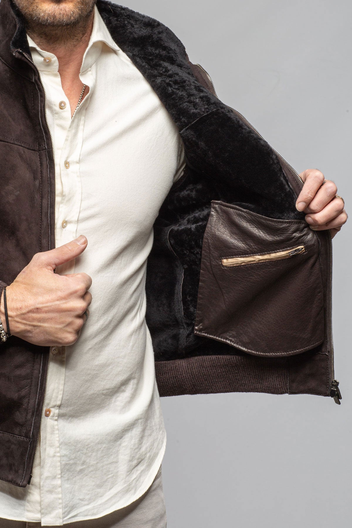 Gimo's Nixon Hybrid Shearling Samples - Mens - Outerwear - Shearling