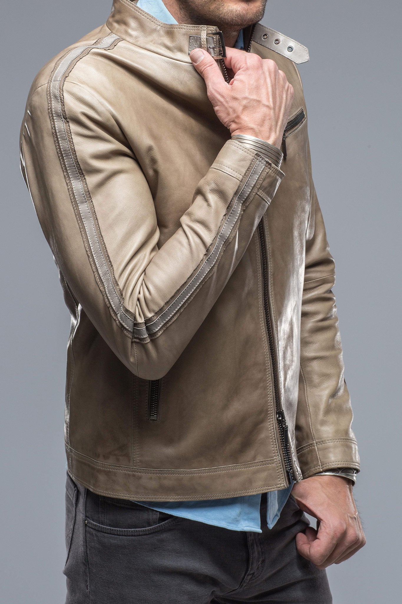 Gimo's Penco Racing Jacket Mens - Outerwear - Leather