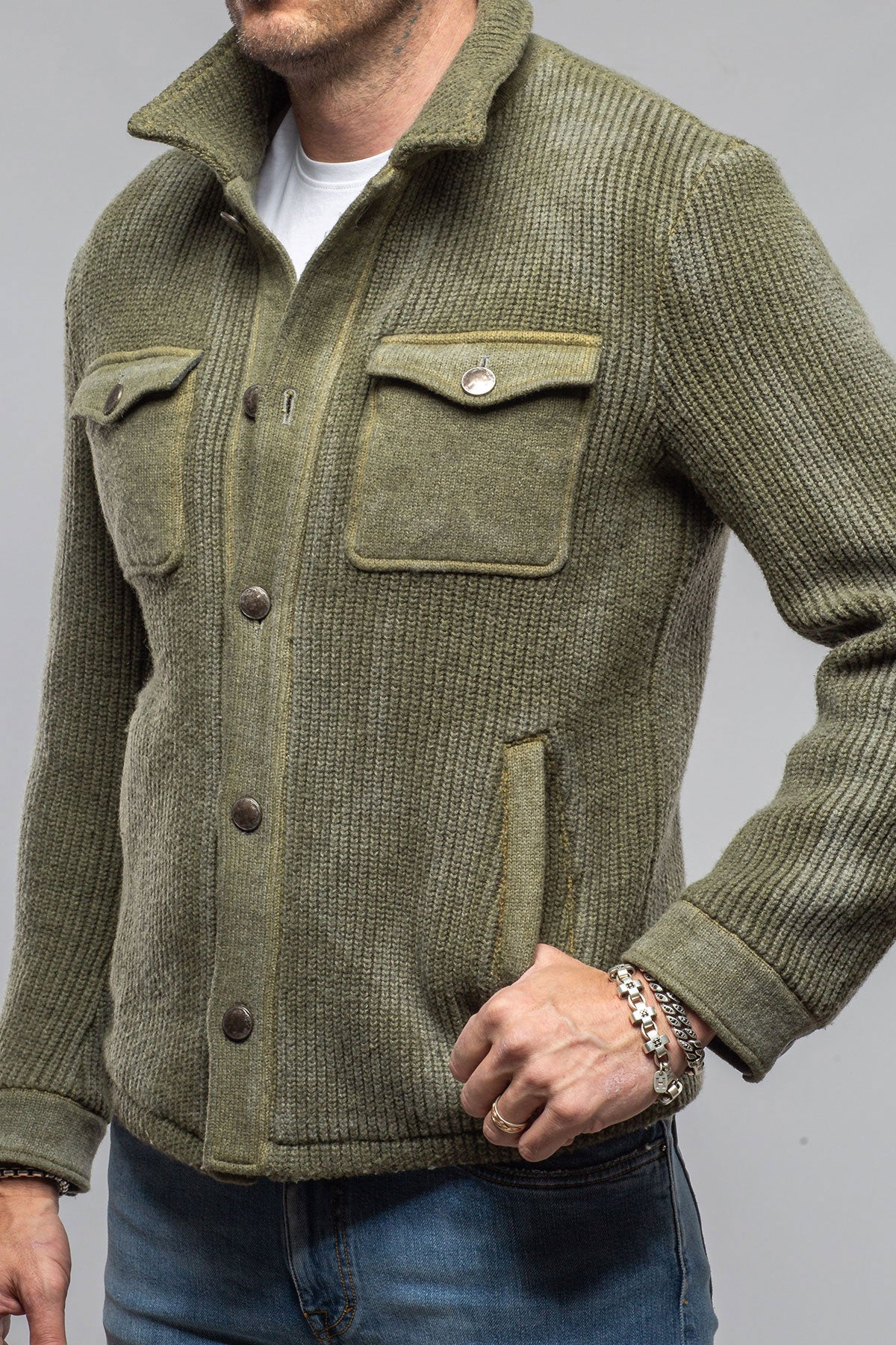 Gimo's Raleigh Knit Coat Samples - Mens - Outerwear - Cloth