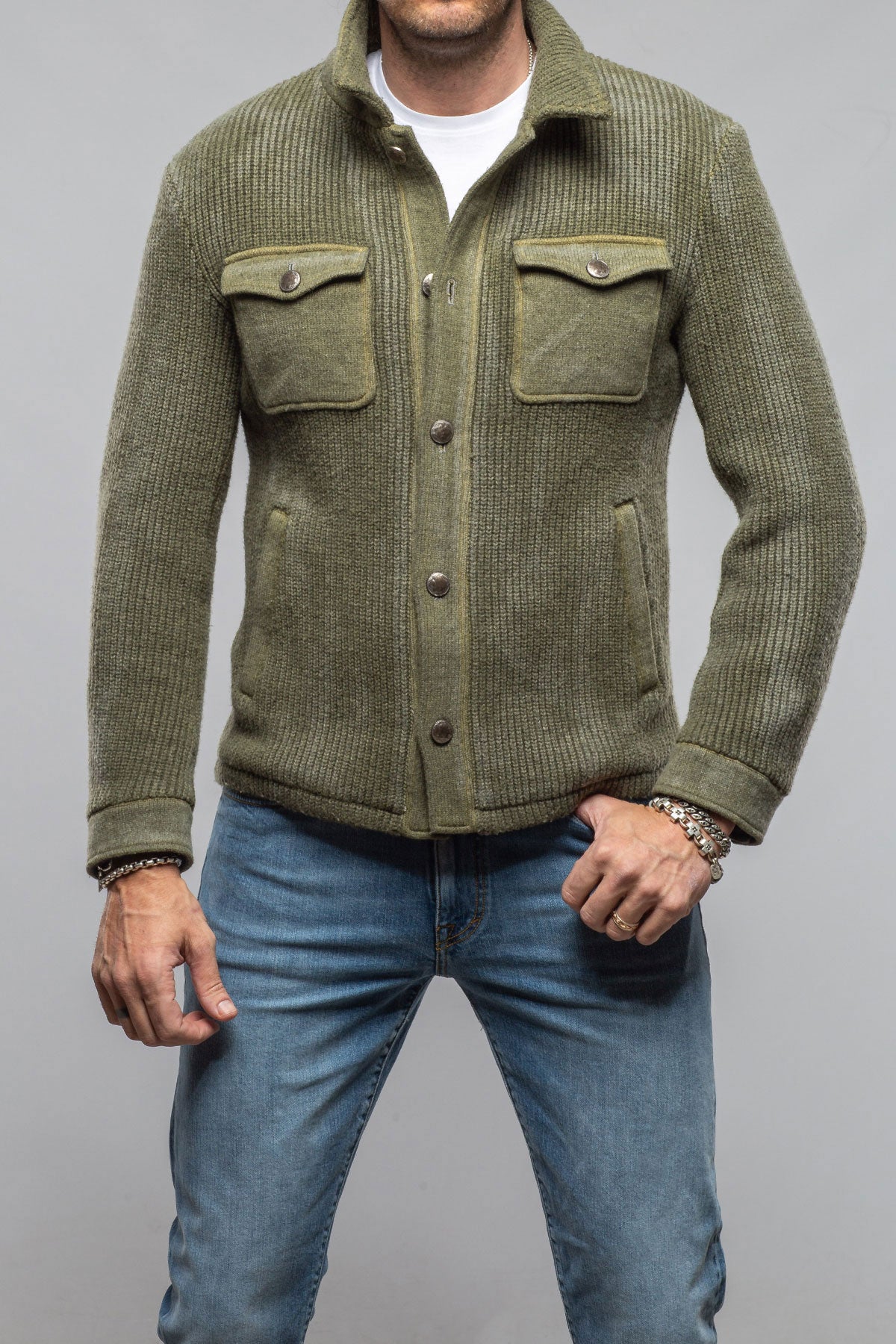 Gimo's Raleigh Knit Coat Samples - Mens - Outerwear - Cloth