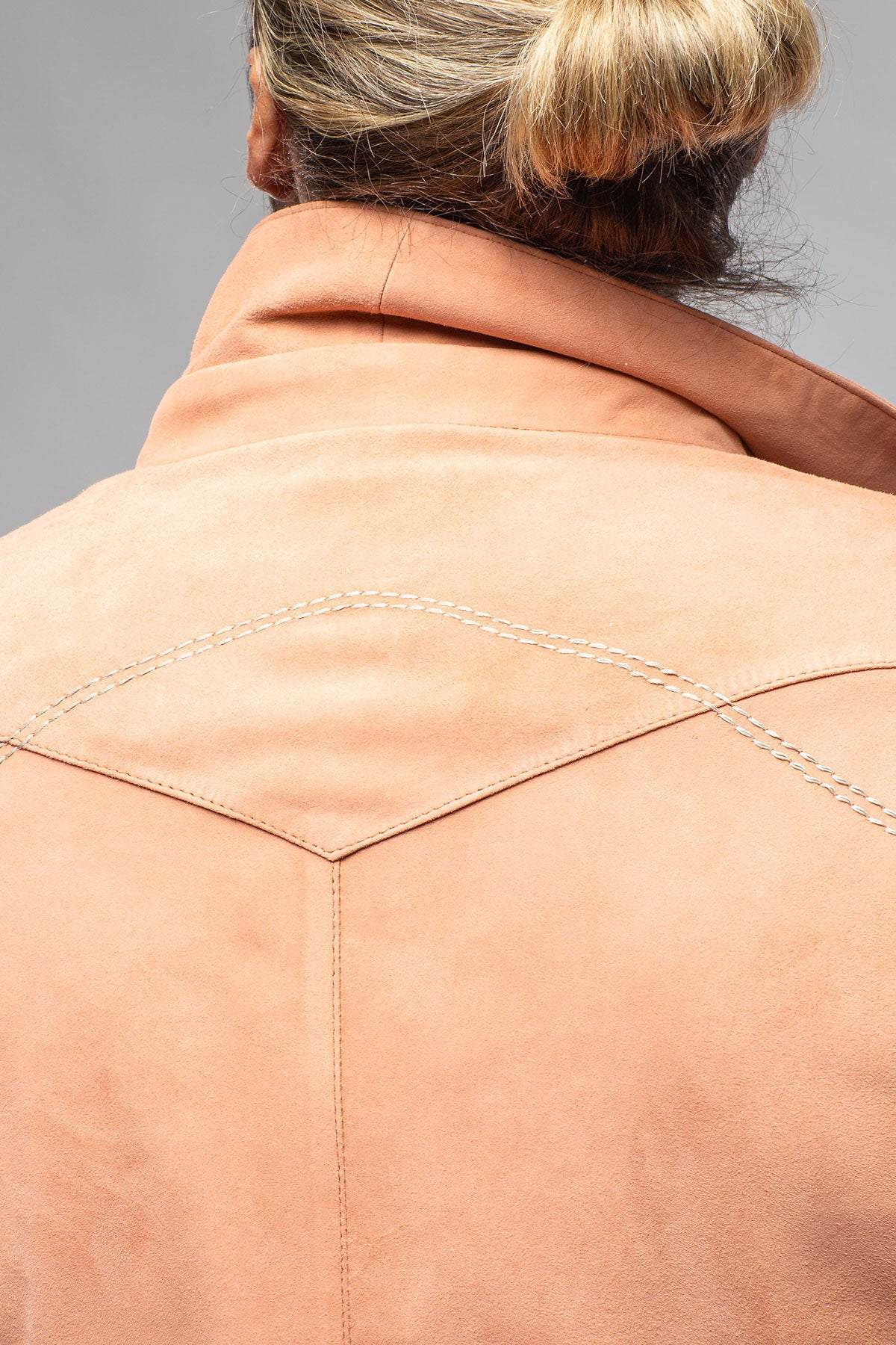 Gimo's Red River Suede Western Shirt In Salmon Mens - Outerwear - Leather