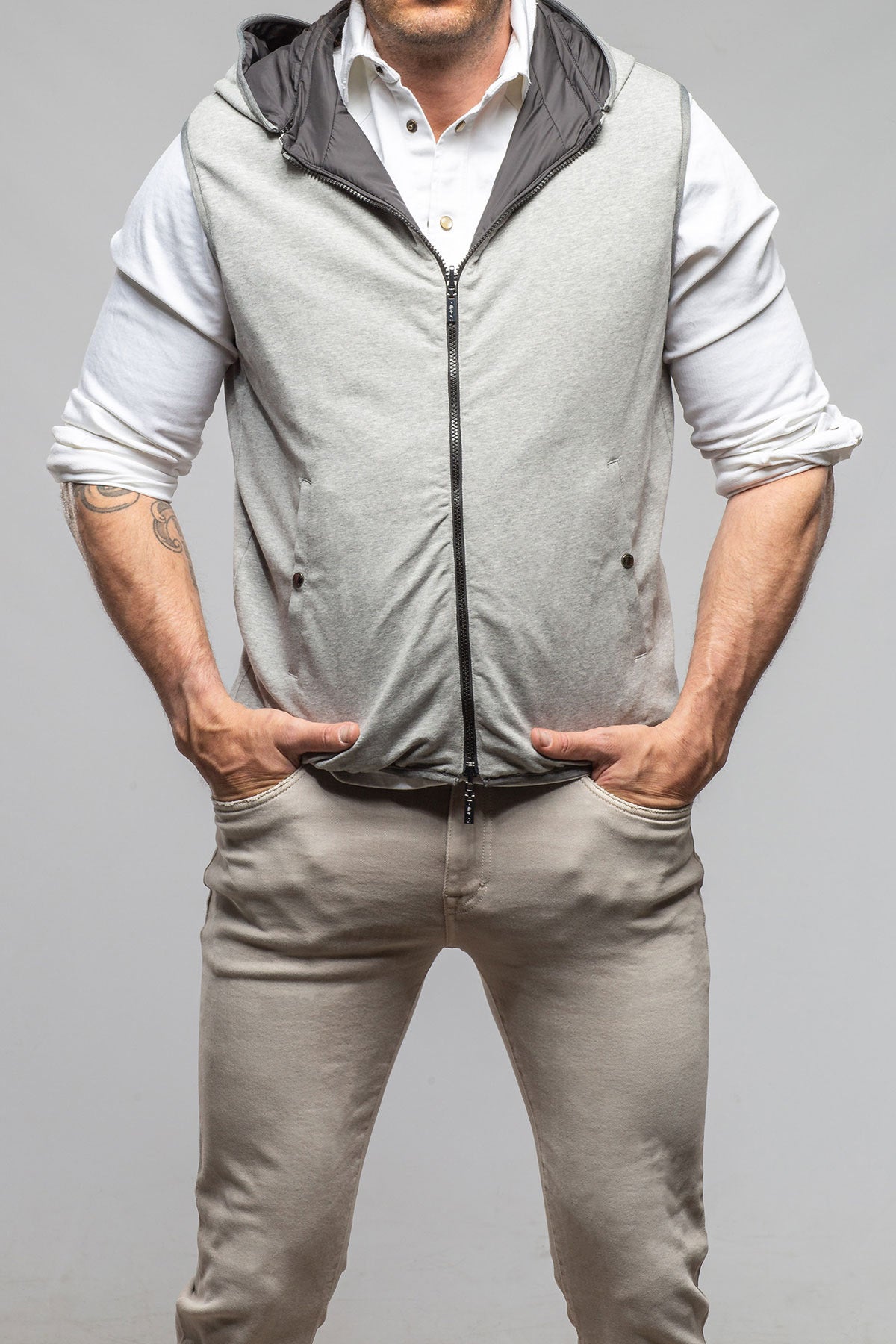 Reeves Reversible Vest | Samples - Mens - Outerwear - Cloth | Gimo's